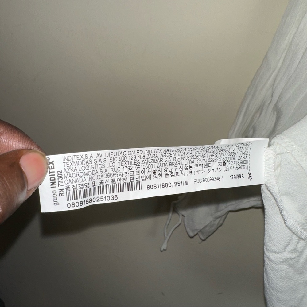 Zara Basic Women’s Medium White Blouse Balloon Dr… - image 6